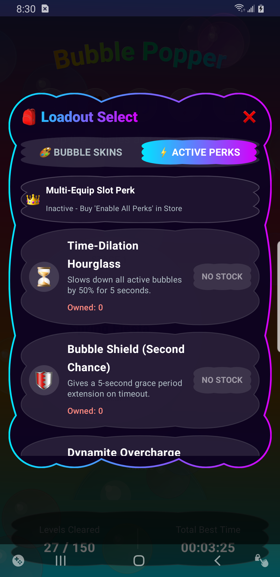 Loadout & Perk Customization