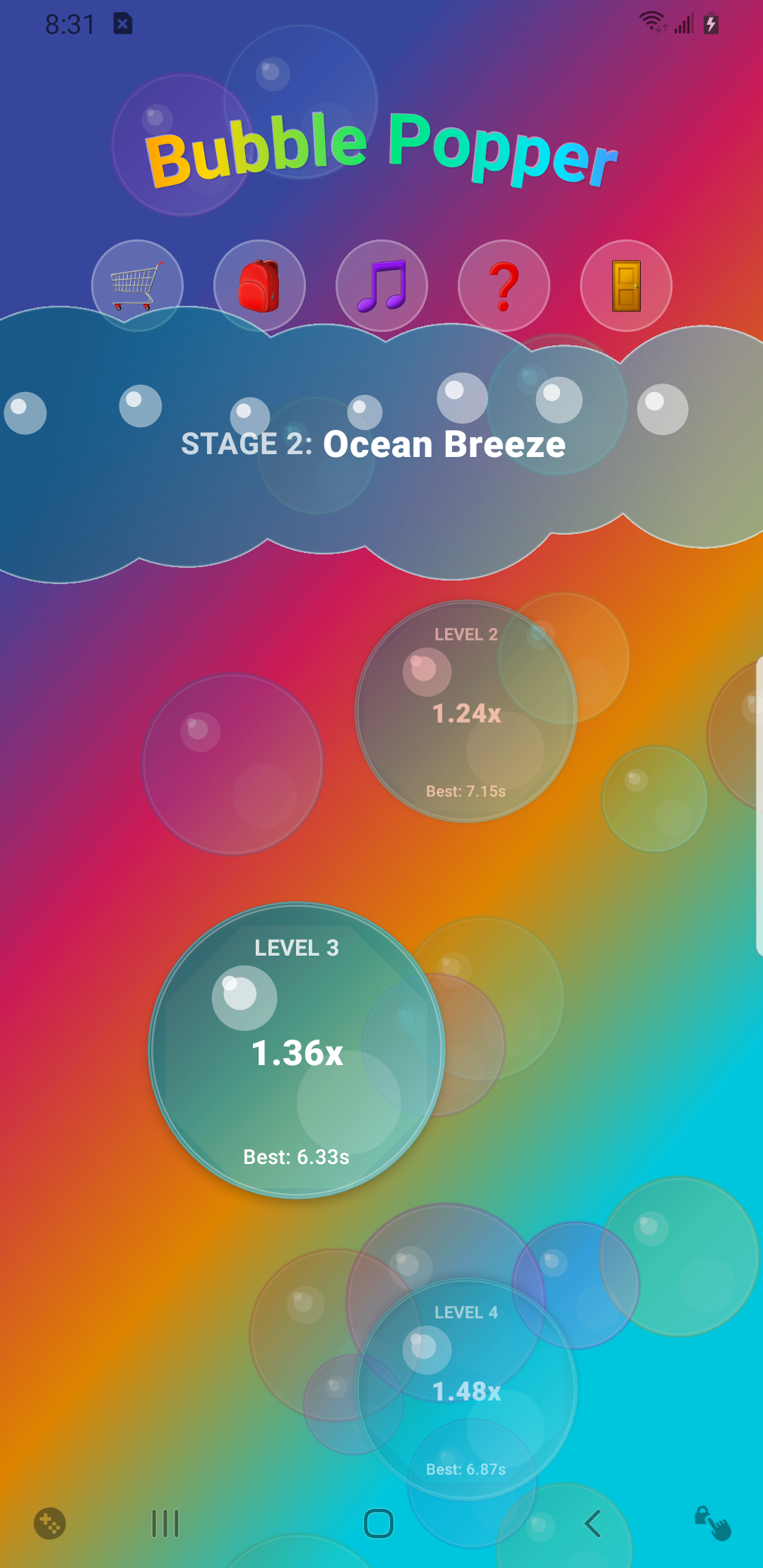 Ocean Breeze Level Map